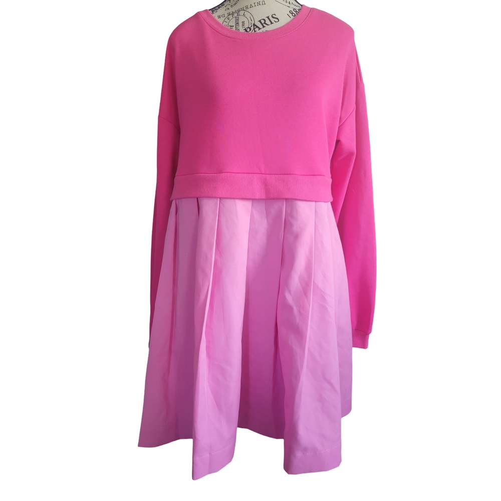 PRETTY IN PINK!! Ces Femme Pink Ribbed Knit Top